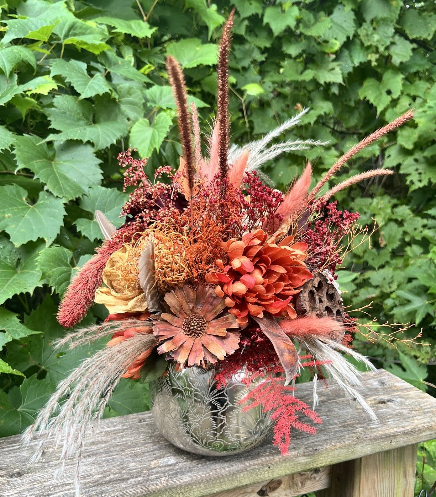 Burnt Sienna | One-of-a-Kind Preserved Botanical Arrangement