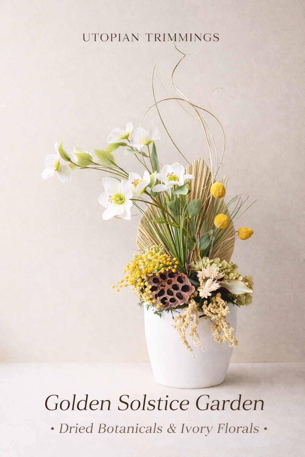 Golden Solstice Garden| Sculptural Botanical