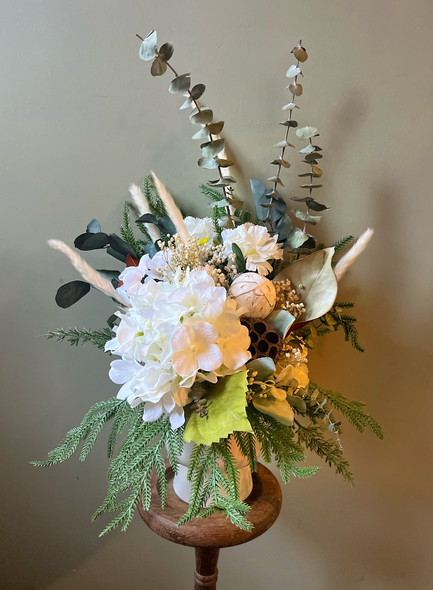 Evergreen Elegance Winter Botanical Arrangement