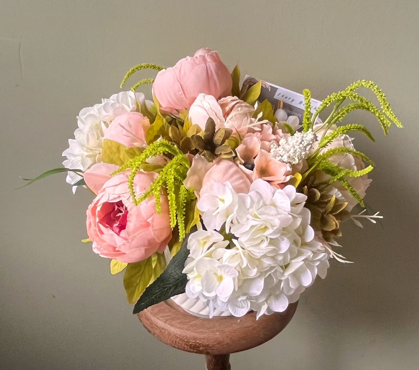 Ivory Blush Garden| Permanent Botanicals