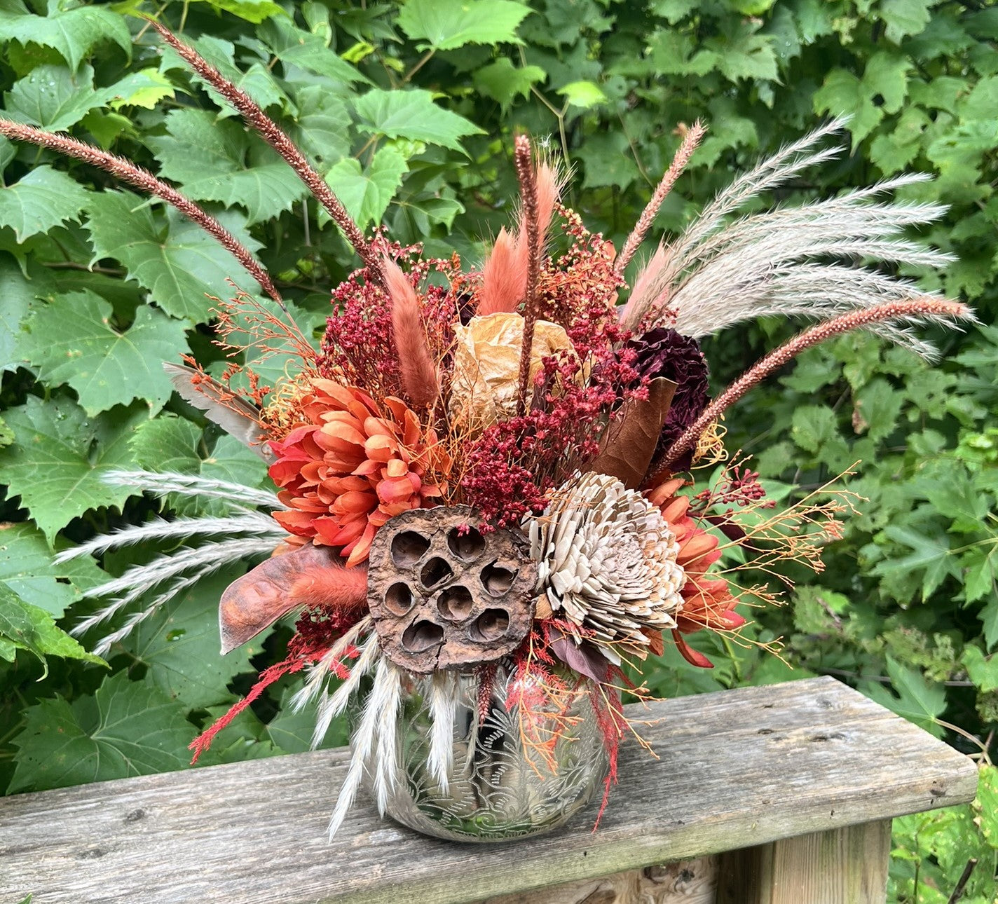 Burnt Sienna | One-of-a-Kind Preserved Botanical Arrangement