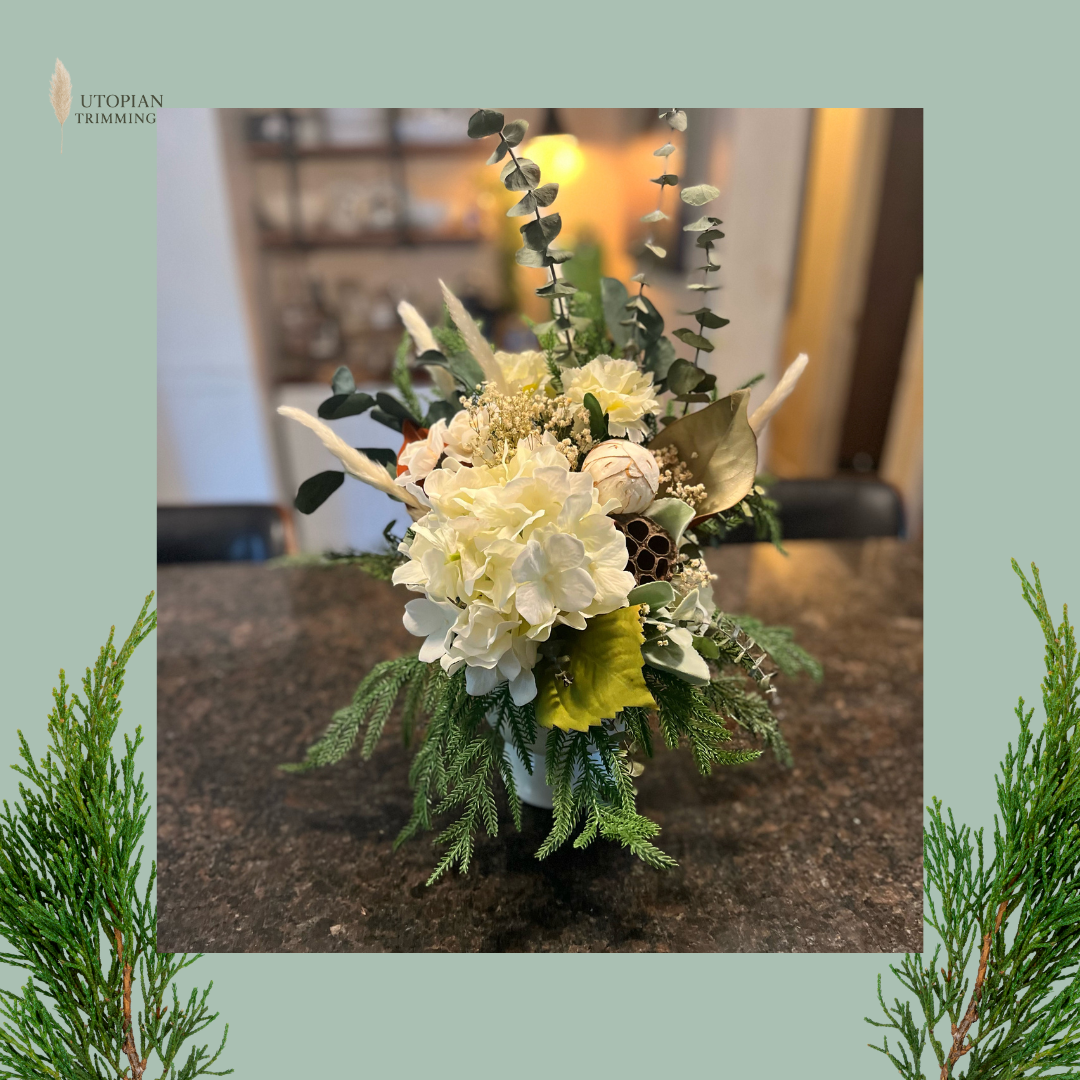 Evergreen Elegance Winter Botanical Arrangement