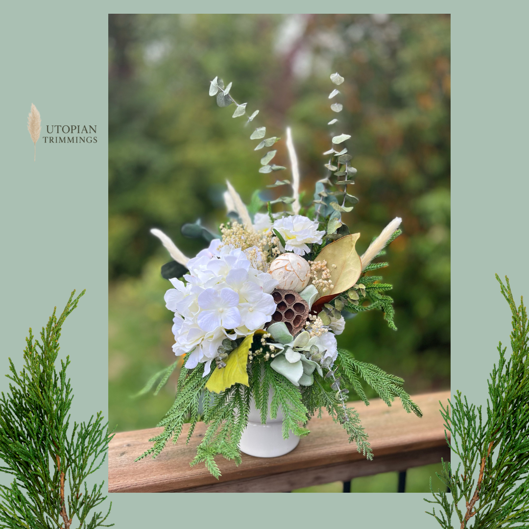 Evergreen Elegance Winter Botanical Arrangement